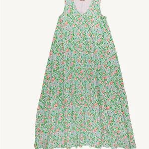 Margie’s Midi Dress - Beaufort Bonnet - Pink & Green Floral